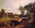 Boat Building Romantic landscape John Constable